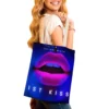 1st kiss tote bag