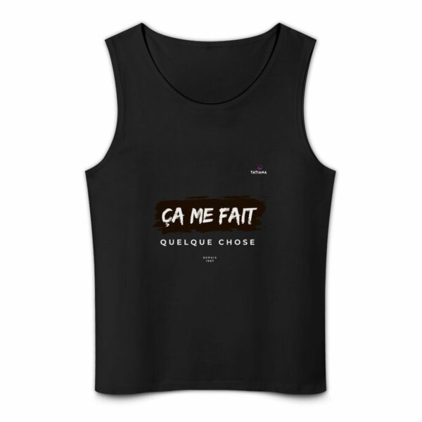 men's tank top ça me fait quelque chose by tatiana miath